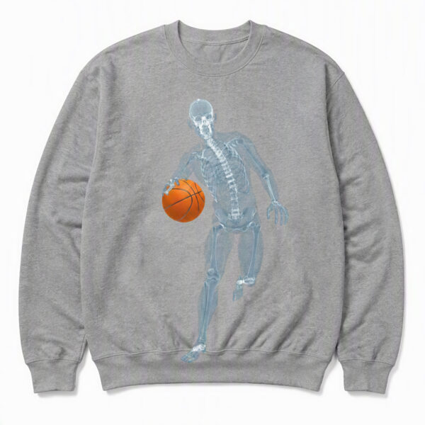 2508260010-Skeleton Basketball Player Graphic Apparel Sweatshirt Skeleton Basketball Player Sweatshirt