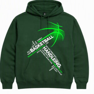 2508260025-Basketball Handling Typography Graphic Apparel Hoodie Basketball Handling Typography Hoodie